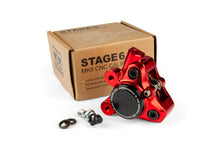 Front Brake Caliper CNC alu Stage6 Minarelli / Piaggio / Peugeot red