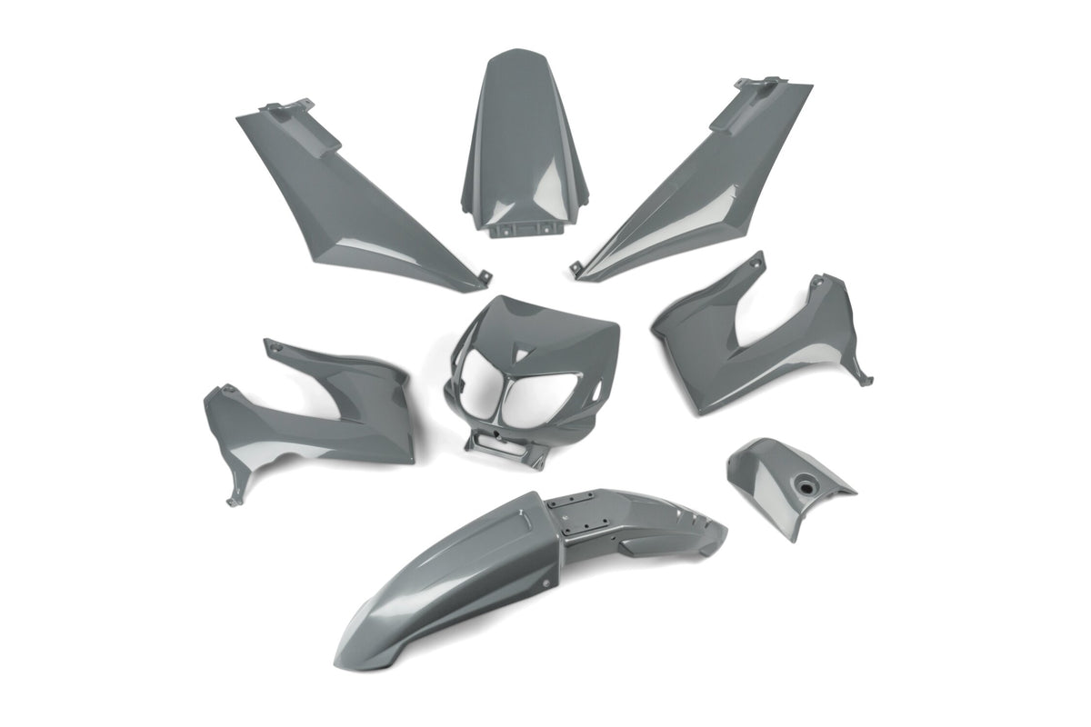 Fairing Kit STR8 8-piece Derbi X-treme up to 2011 Nardo Grey