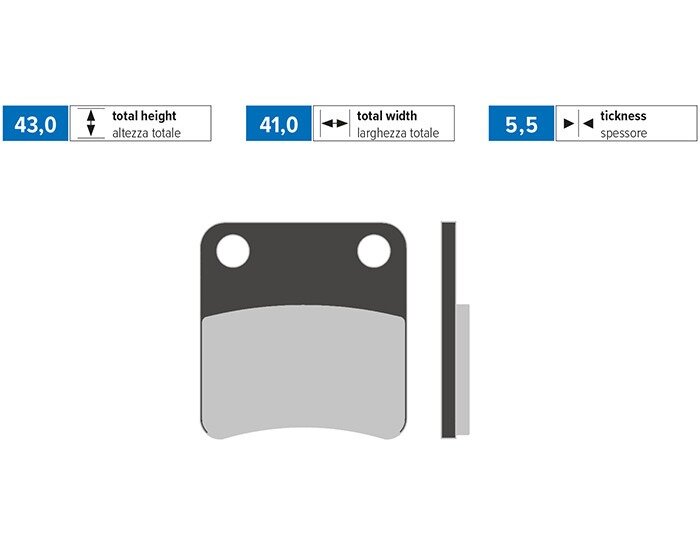 Brake Pads Polini Original Piaggio MP3