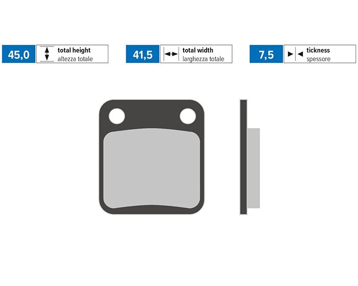 Brake Pads front Polini Original Peugeot Vivacity