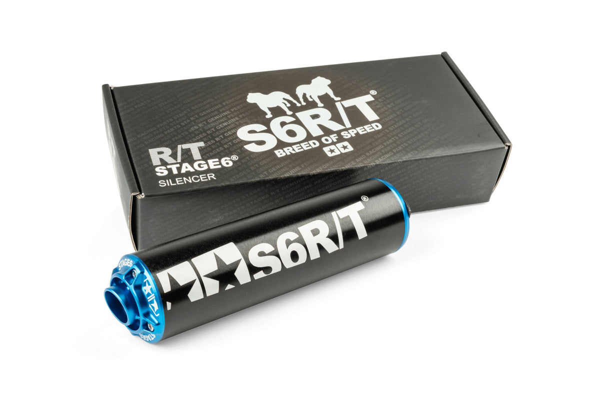 Silencer Stage6 R/T 70cc black / blue
