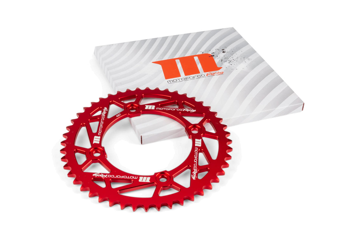 Rear Sprocket 48T 420 MotoForce Racing Beta RR Alu Red