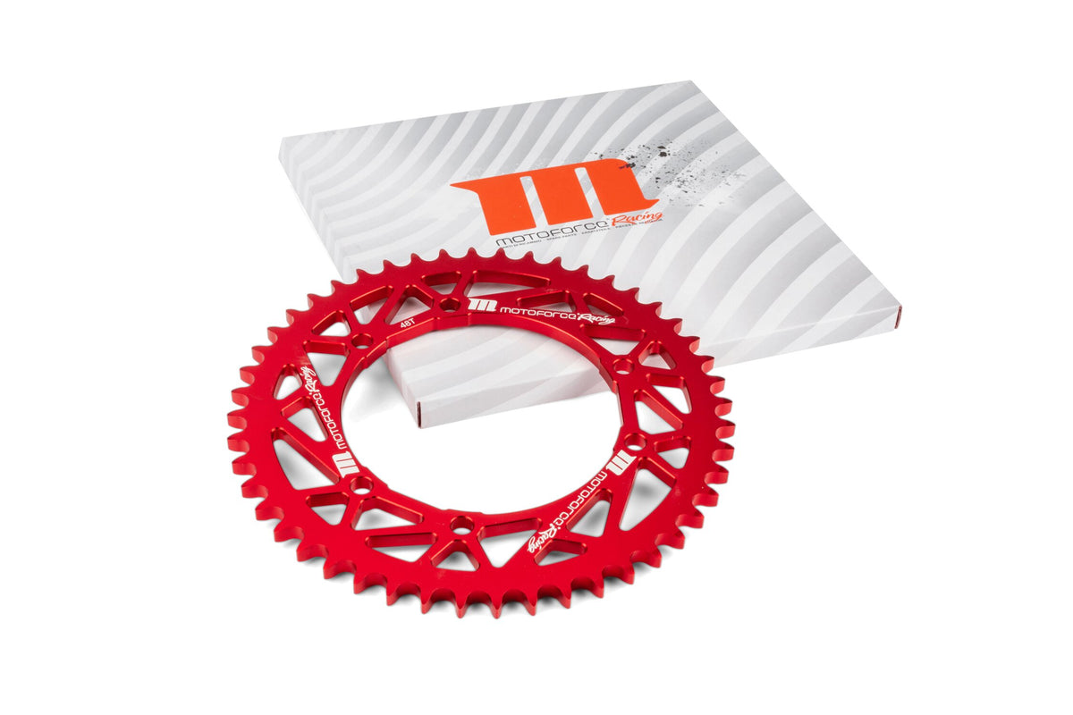Rear Sprocket 48T 428 MotoForce Racing Sherco 50 Alu Red