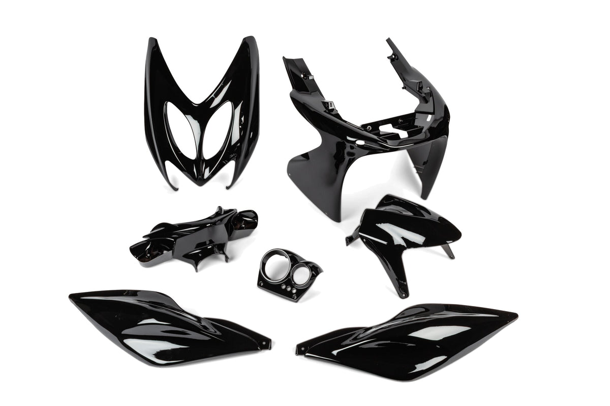 Fairing Kit STR8 7-piece Yamaha Aerox up to 2013 Black