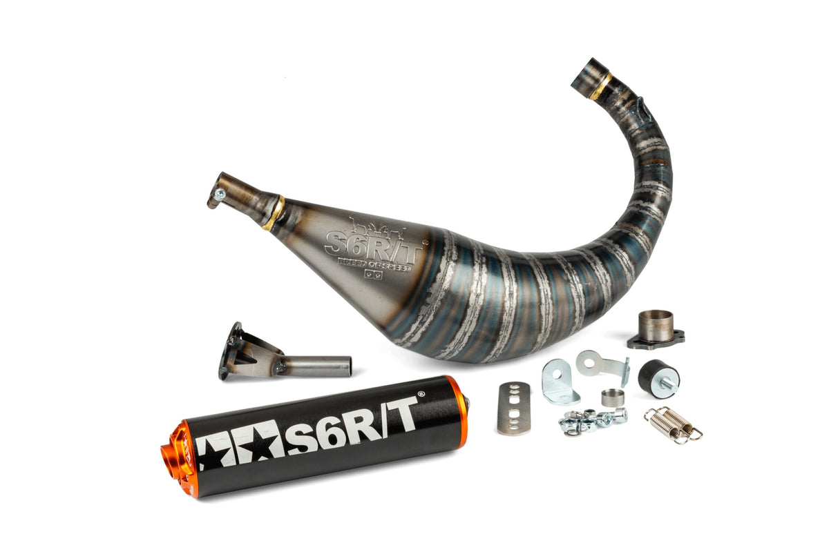 Exhaust Stage6 R/T 70 - 80 Derbi Black / Orange