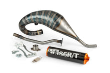 Exhaust Stage6 R/T 70 - 80 high mount Derbi Black / Orange