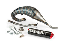 Exhaust Stage6 R/T 70 - 80 high mount Derbi Black / Red