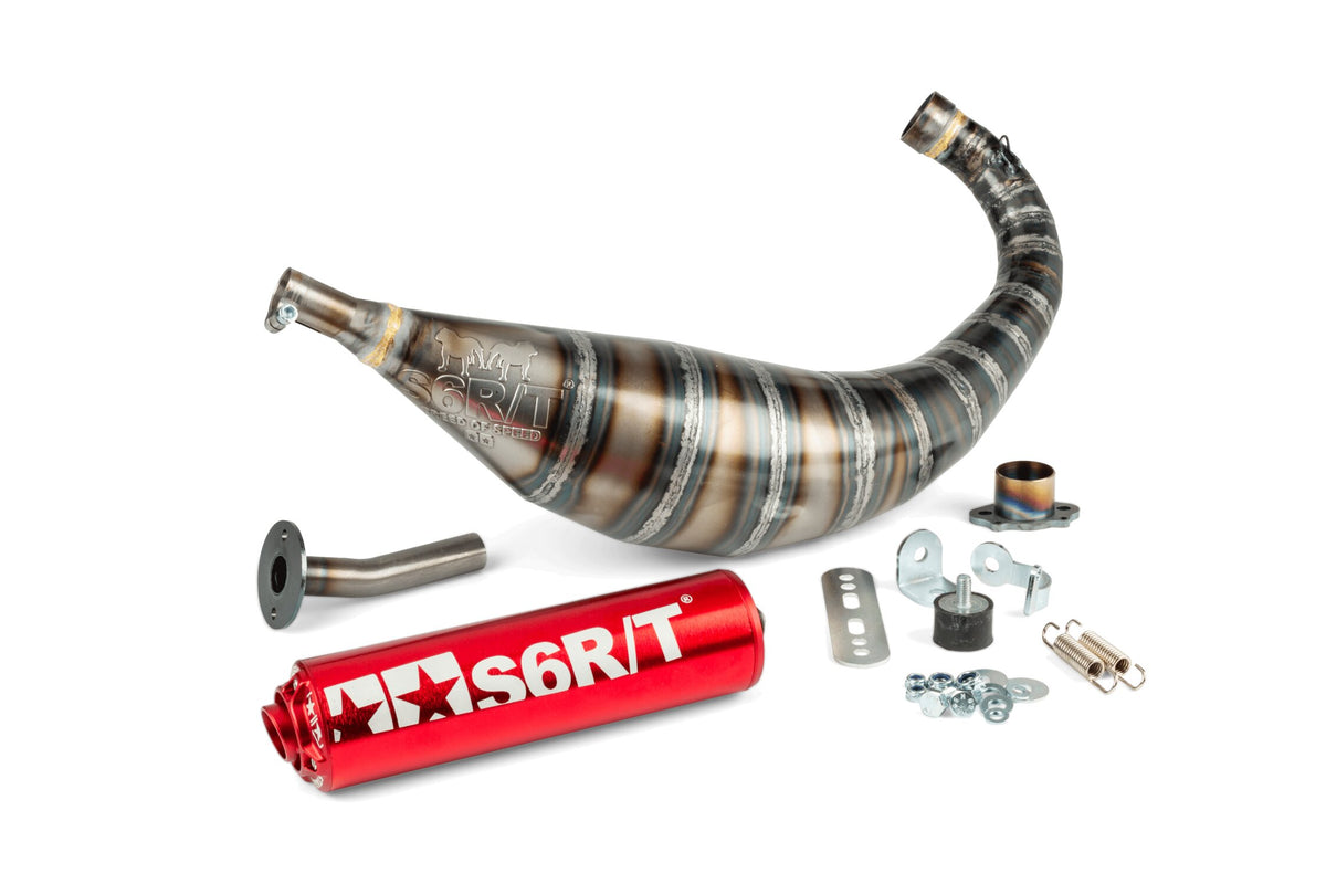 Exhaust Stage6 R/T 80 - 90 Derbi Red