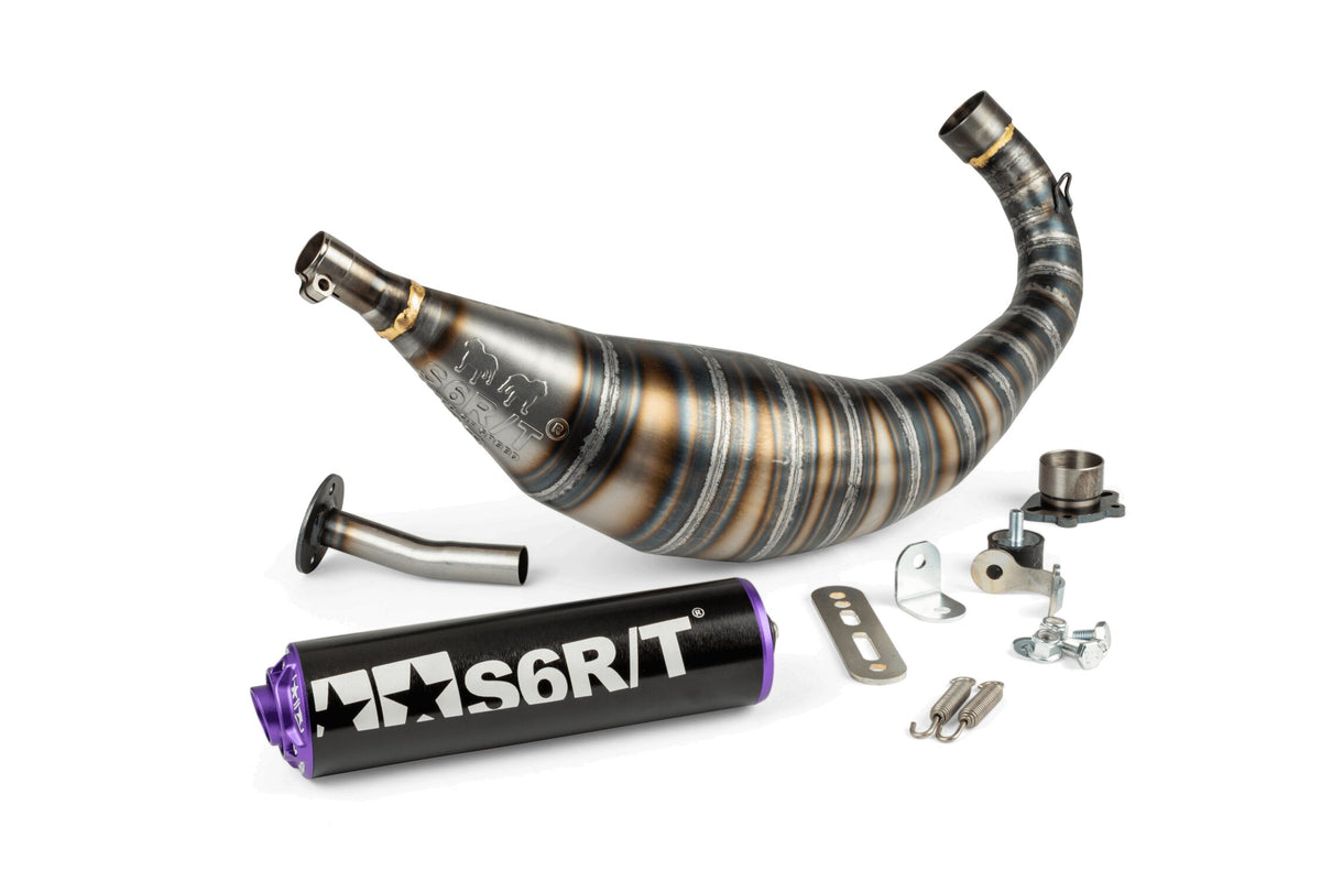 Exhaust Stage6 R/T 90 - 100 Derbi Black / Purple