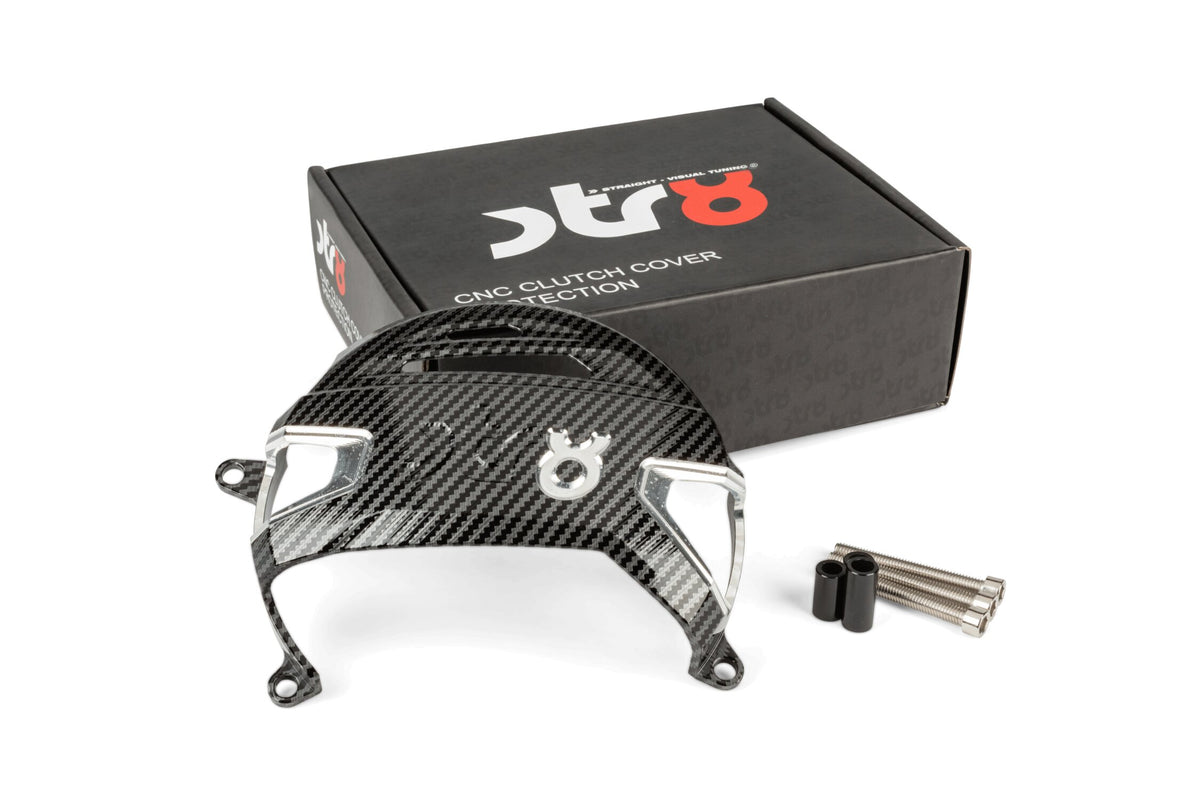 Clutch Case Guard STR8 AM6 Alu CNC Carbon