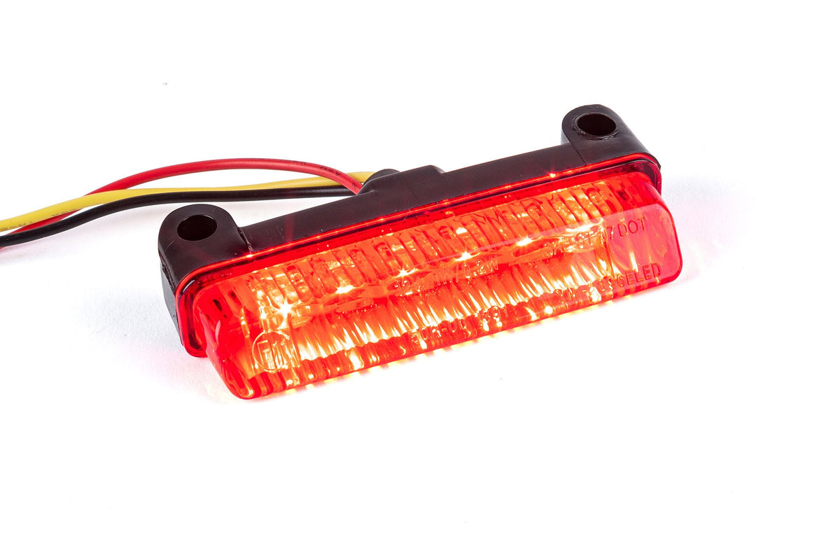 LED Tail Light STR8 universal vertical mount red