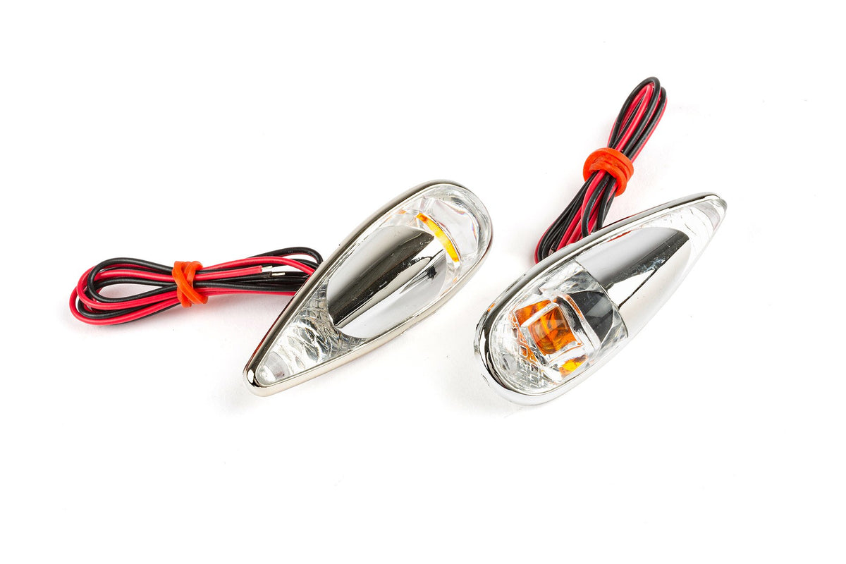 Glue-On Indicators STR8 drop-shaped Fender chrome
