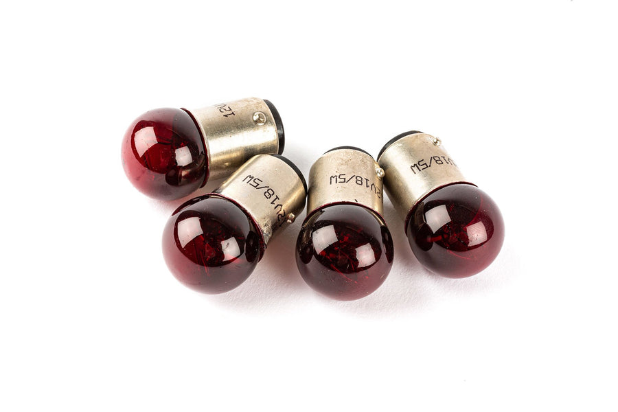 Bulbs tail / brake light (x4) STR8 12V - 18/5W BAY15D red