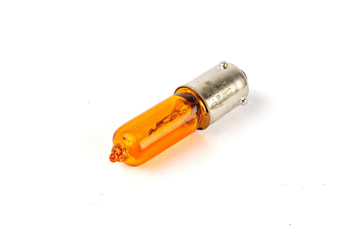 Bulb STR8 12V - 21W H21 BAY9S offset orange