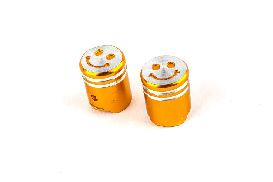 Valve Caps STR8 Smiley gold