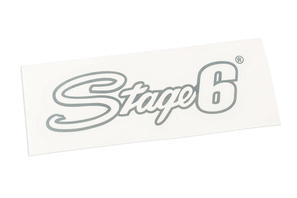 Sticker Stage6 logo 20x6cm silver
