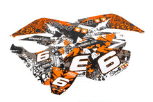 Graphics Kit Yamaha DT 50 Stage6 orange / white