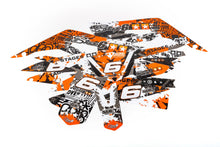 Graphics Kit Derbi Xtreme 2018 - 2020 orange / white