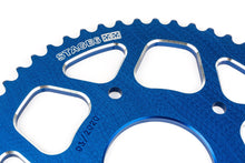 Rear Sprocket 53T - 420 Stage6 alu CNC blue Peugeot / Rieju