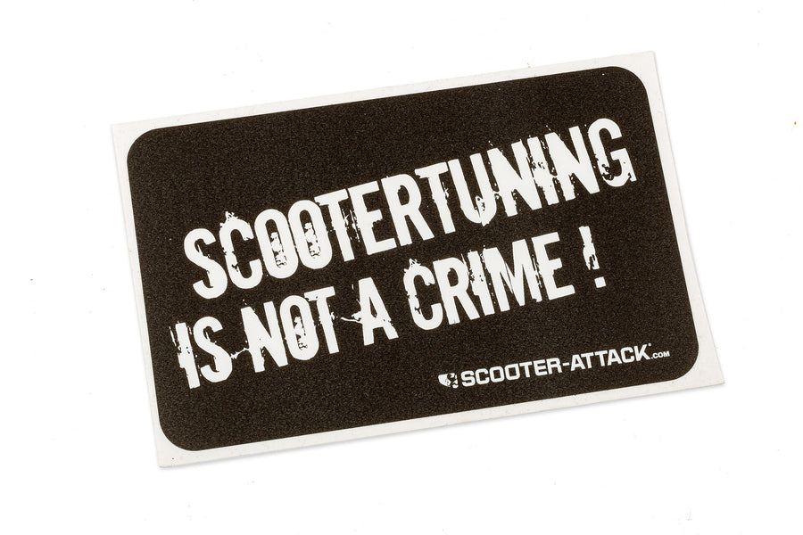 Sticker Scootertuning is not a crime black/ white