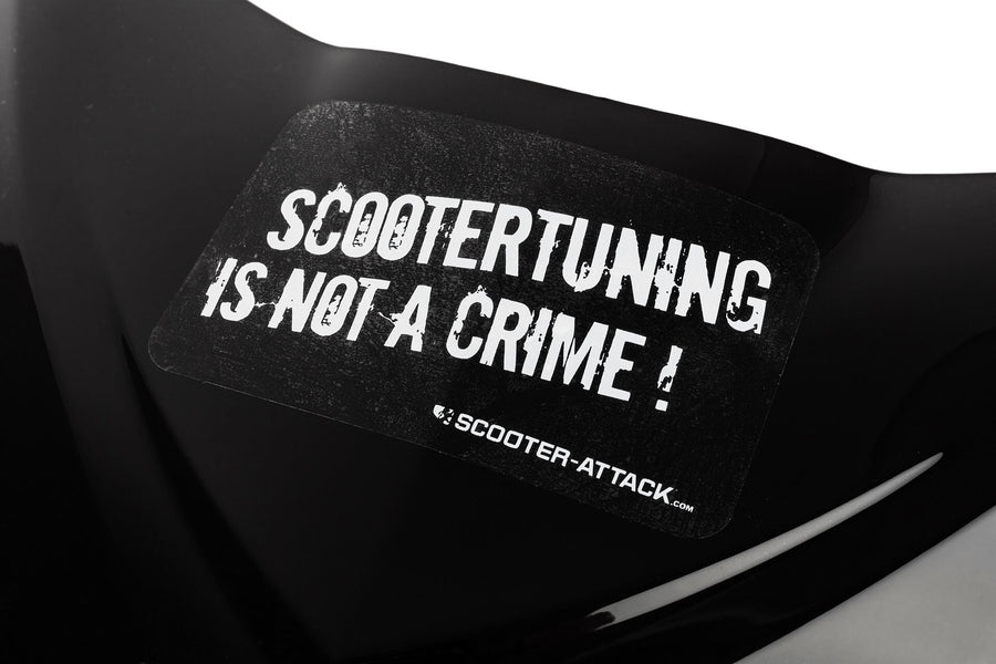 Sticker Scootertuning is not a crime black / white