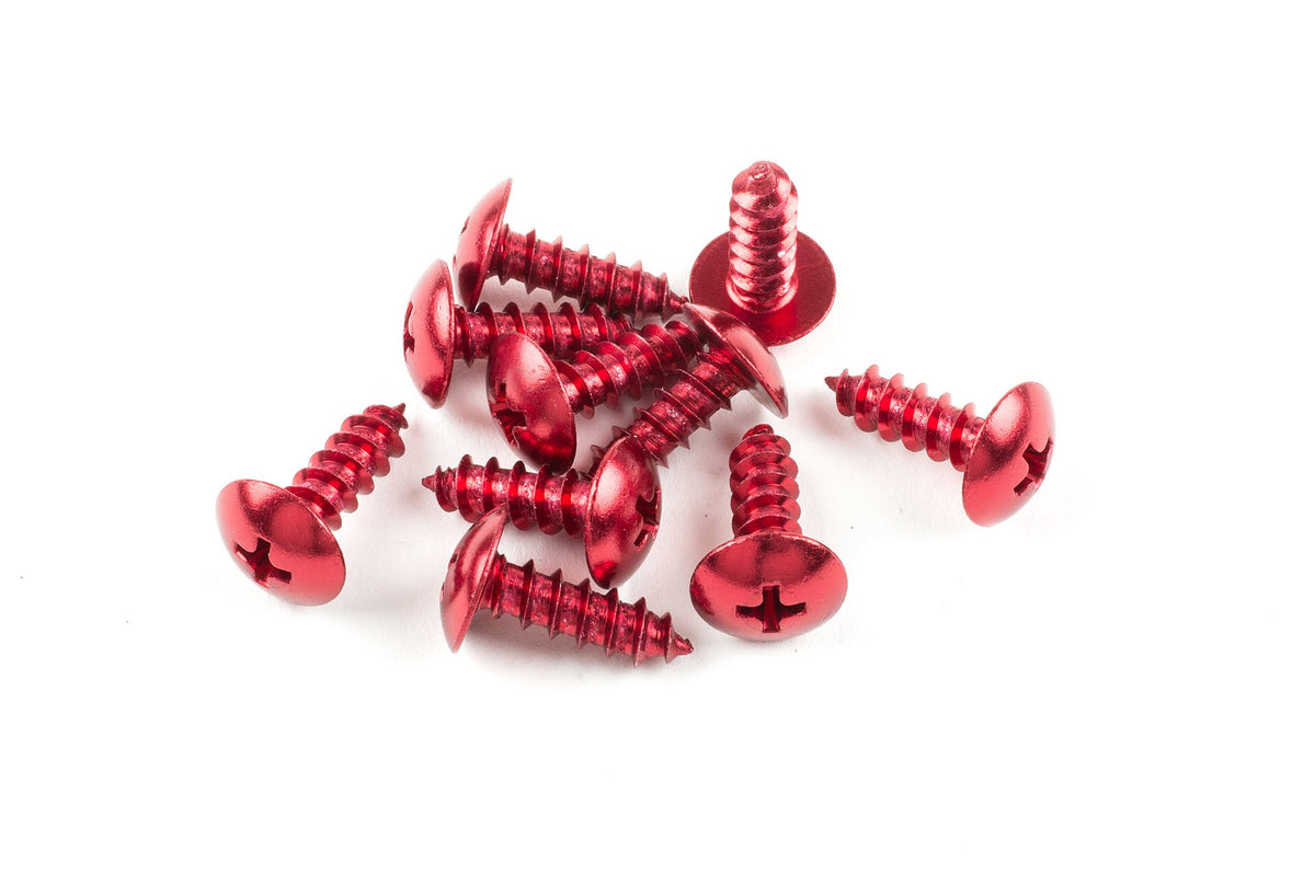Fairing Screws STR8 M5x12 aluminium red (x 10)