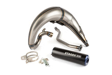 Exhaust Stage6 Streetrace high mount CNC blue / black Yamaha DT50