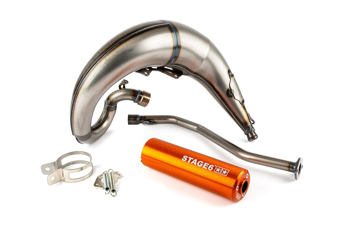 Exhaust Stage6 Streetrace high mount left CNC orange Beta RR -2012