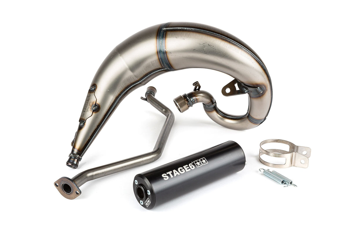 Exhaust Stage6 Streetrace high mount CNC Black Sherco SE / SM