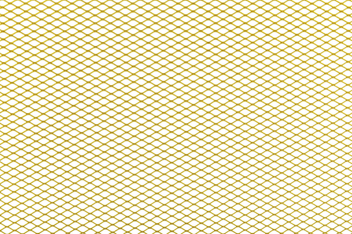 Racing Grille Mesh STR8 fine 30x30cm gold