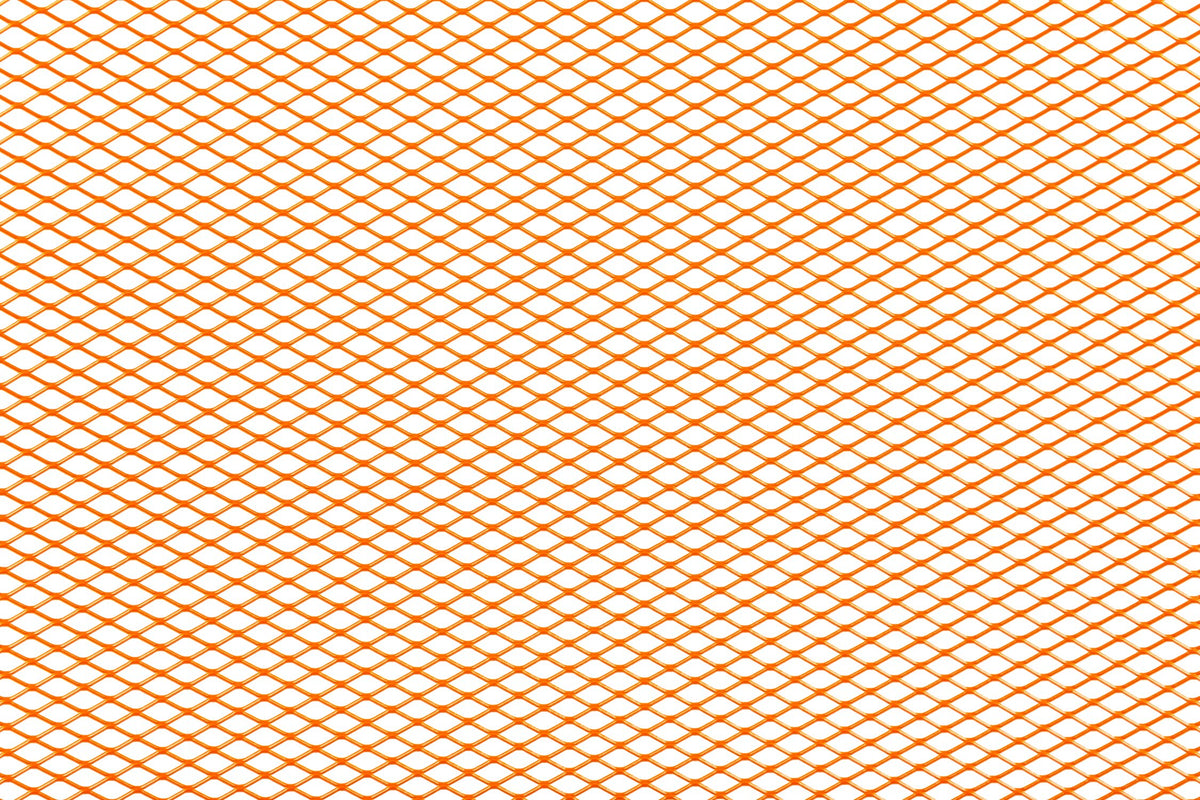 Racing Grille Mesh STR8 fine 30x30cm orange