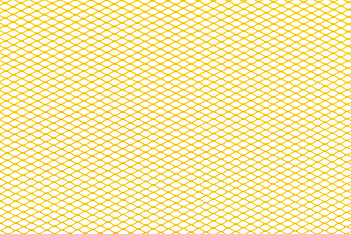 Racing Grille Mesh STR8 fine 30x30cm yellow